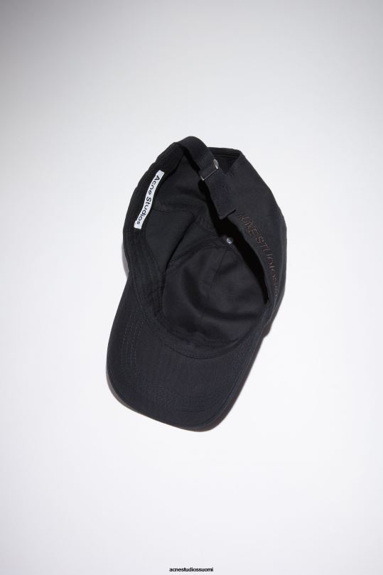 Acne Studios Lisätarvikkeet musta 0VF2B513 puuvillainen baseball-lippis