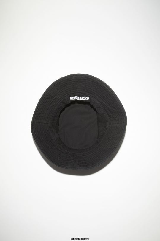 Acne Studios Lisätarvikkeet musta 0VF2B515 twill bucket hattu