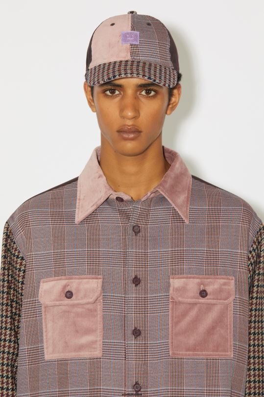 Acne Studios Lisätarvikkeet pinkki/violetti 0VF2B851 kasvolappukorkki