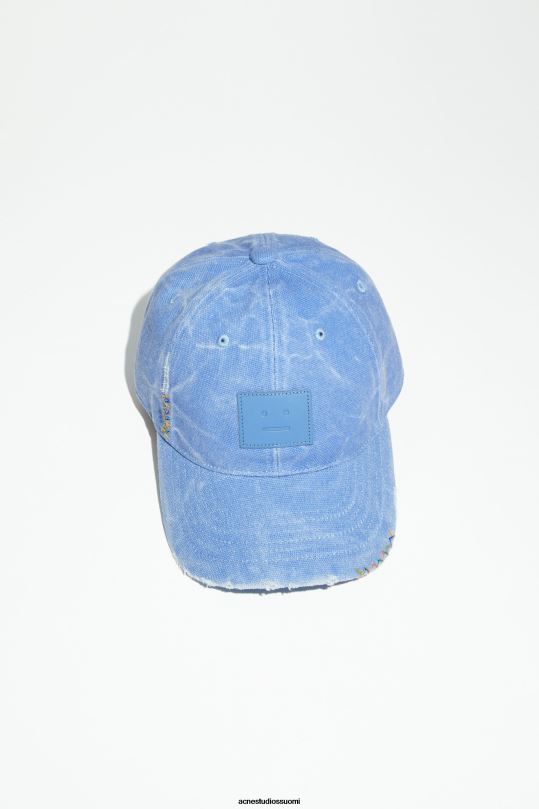 Acne Studios Lisätarvikkeet puuterinsininen 0VF2B705 nahkainen kasvokorkki