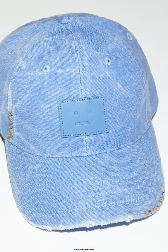 Acne Studios Lisätarvikkeet puuterinsininen 0VF2B705 nahkainen kasvokorkki