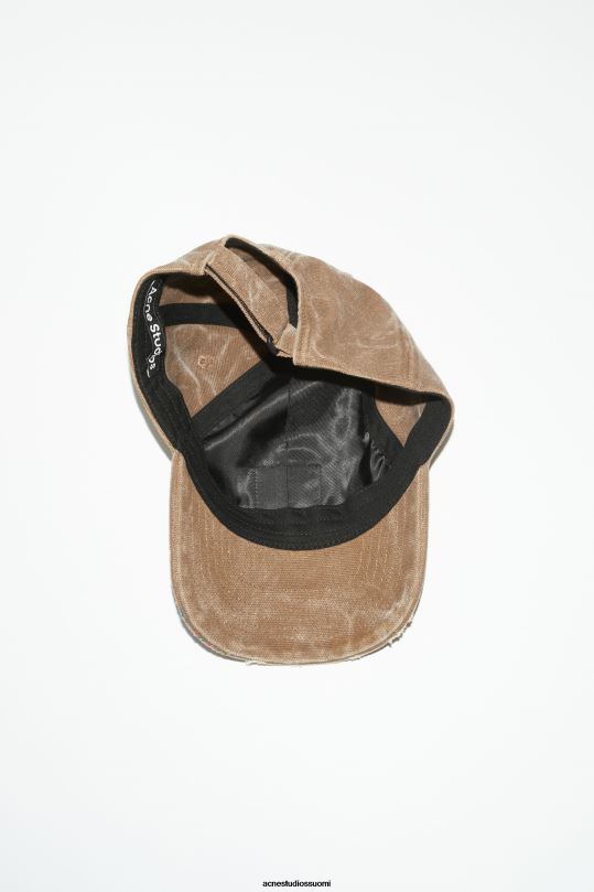 Acne Studios Lisätarvikkeet toffeen ruskea 0VF2B626 nahkainen kasvokorkki