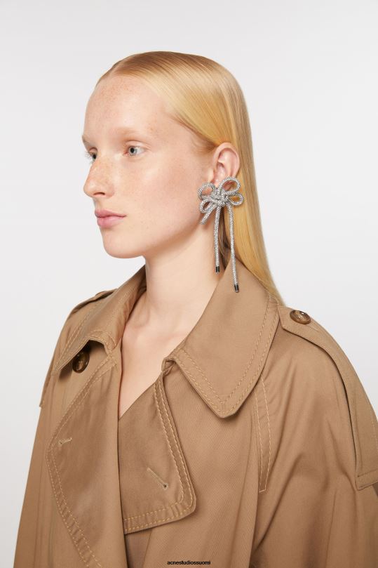 Acne Studios Lisätarvikkeet antiikki hopea 0VF2B646 kristallinauhakorvakoru