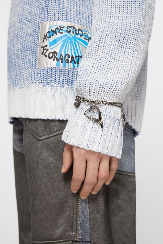 Acne Studios Lisätarvikkeet antiikki hopea 0VF2B648 sydän viehätys kaulakoru