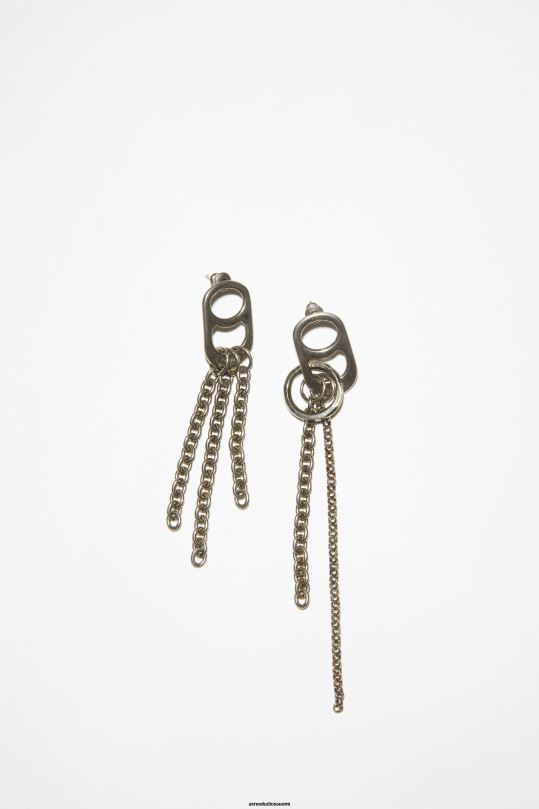 Acne Studios Lisätarvikkeet antiikki hopea 0VF2B655 voi puller korvakorut kiitotien show