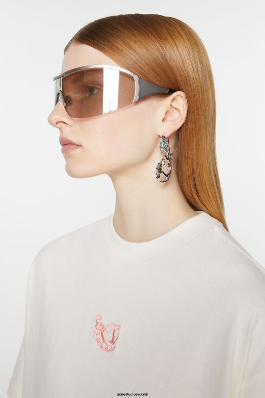 Acne Studios Lisätarvikkeet antiikki hopea/sininen 0VF2B644 hurmaava korvakoru