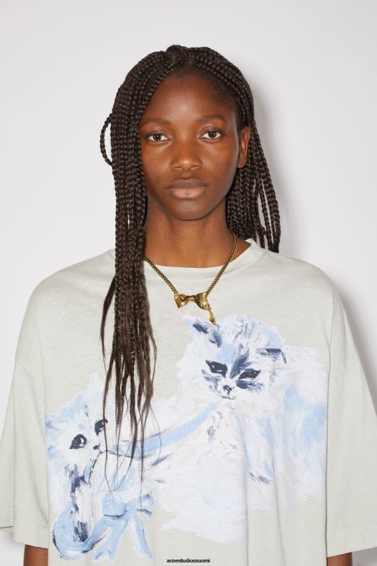 Acne Studios Lisätarvikkeet antiikki kultaa 0VF2B699 rusetti kaulakoru