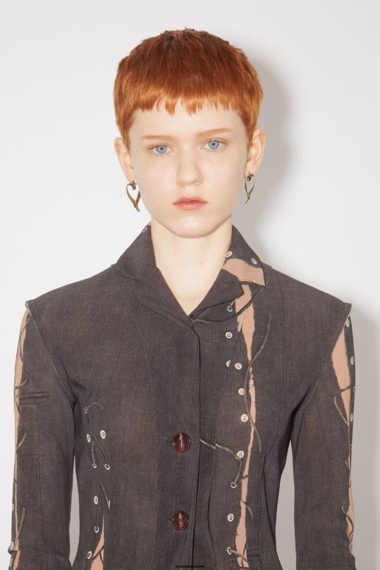 Acne Studios Lisätarvikkeet antiikki kultaa 0VF2B700 sydämen vanteet