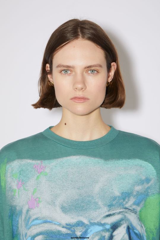 Acne Studios Lisätarvikkeet antiikki kultaa 0VF2B702 rusetti korvakorut