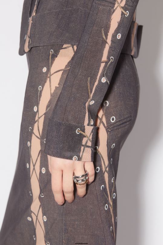 Acne Studios Lisätarvikkeet antiikkihopea/antiikkikulta 0VF2B649 trio mix ring