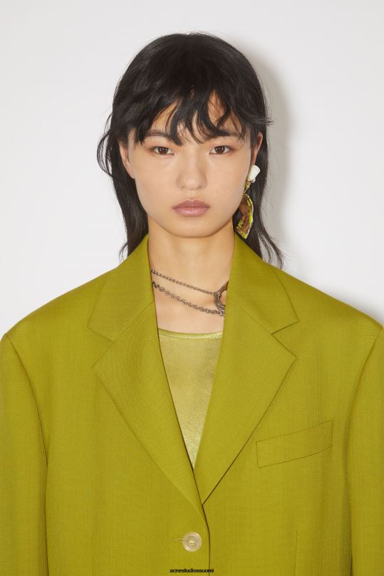 Acne Studios Lisätarvikkeet hopea/keltainen 0VF2B693 maaliputki korvakoru kiitotien show
