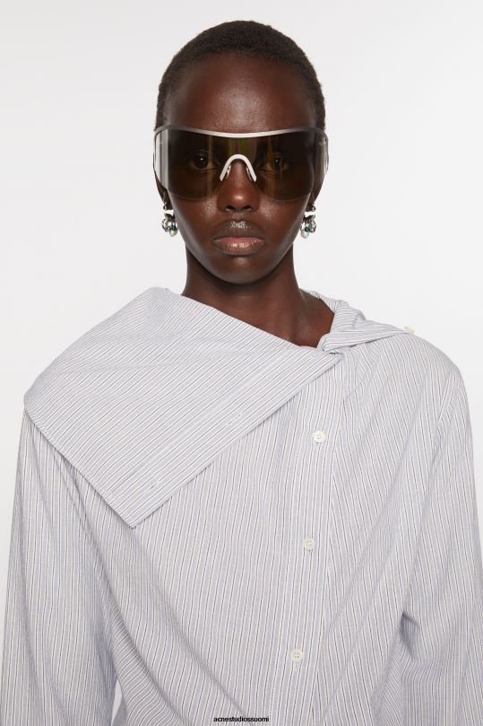 Acne Studios Lisätarvikkeet hopea/vihreä 0VF2B677 monikäyttöiset korvakorut