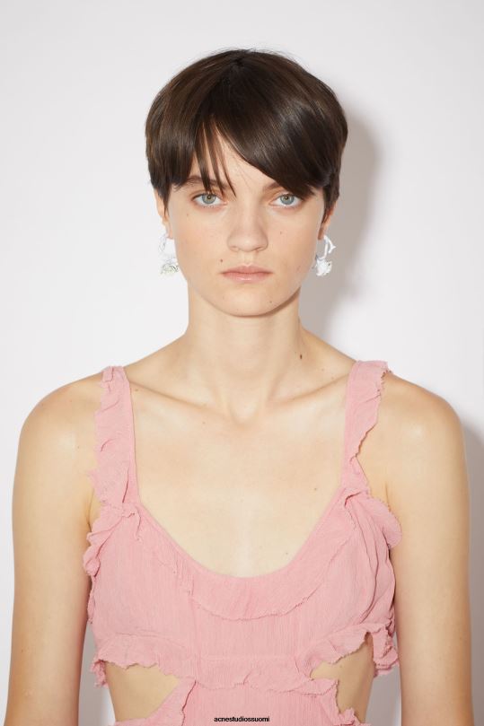 Acne Studios Lisätarvikkeet valkoinen 0VF2B827 ruusut korvakorut