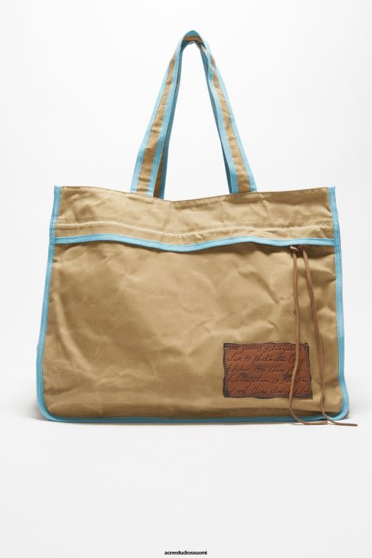 Acne Studios Lisätarvikkeet beige/sininen 0VF2B786 kassi
