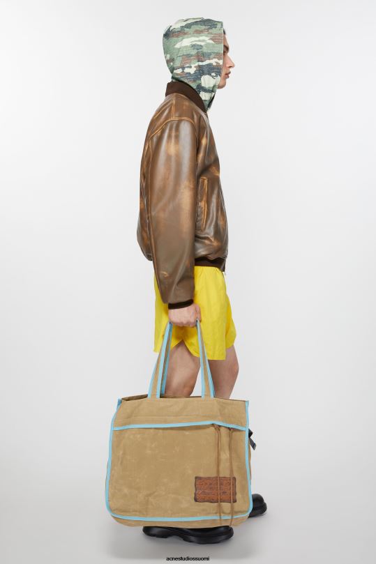 Acne Studios Lisätarvikkeet beige/sininen 0VF2B786 kassi