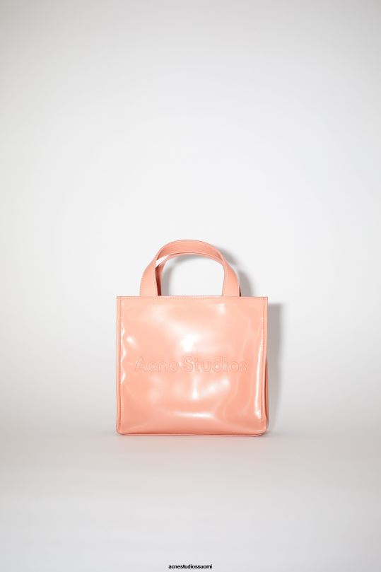 Acne Studios Lisätarvikkeet lohen pinkki 0VF2B864 logolla varustettu mini olkalaukku