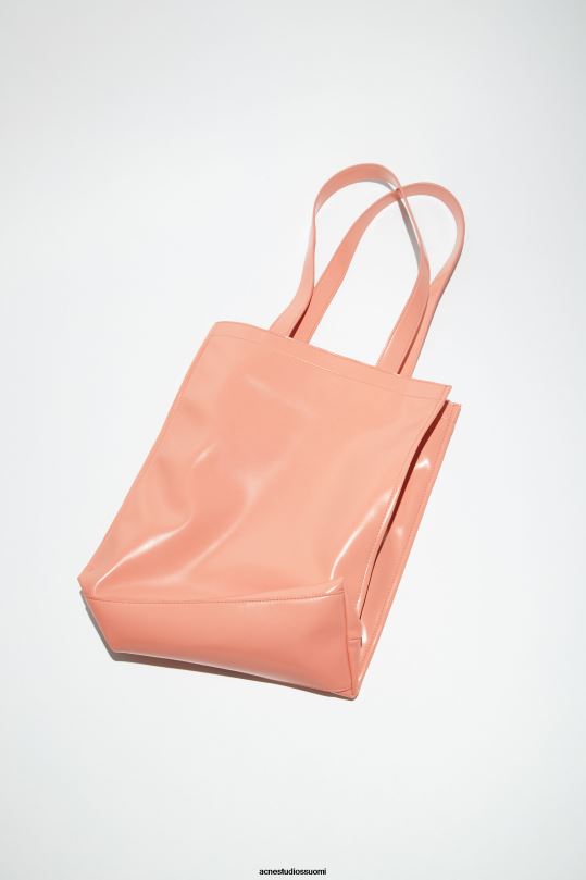 Acne Studios Lisätarvikkeet lohen pinkki 0VF2B867 logolla varustettu olkalaukku