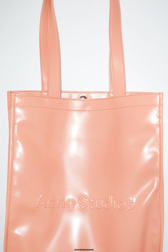 Acne Studios Lisätarvikkeet lohen pinkki 0VF2B867 logolla varustettu olkalaukku