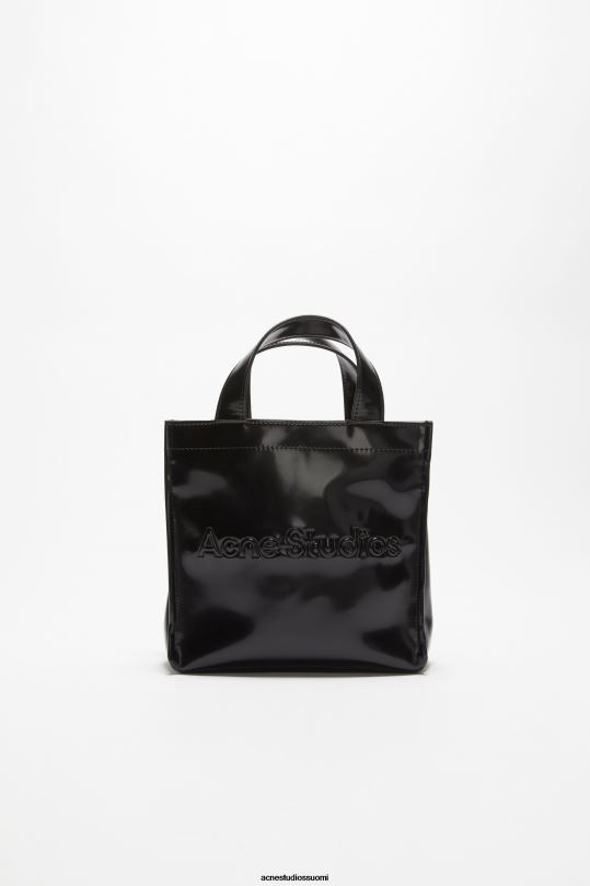 Acne Studios Lisätarvikkeet musta 0VF2B495 logolla varustettu mini olkalaukku