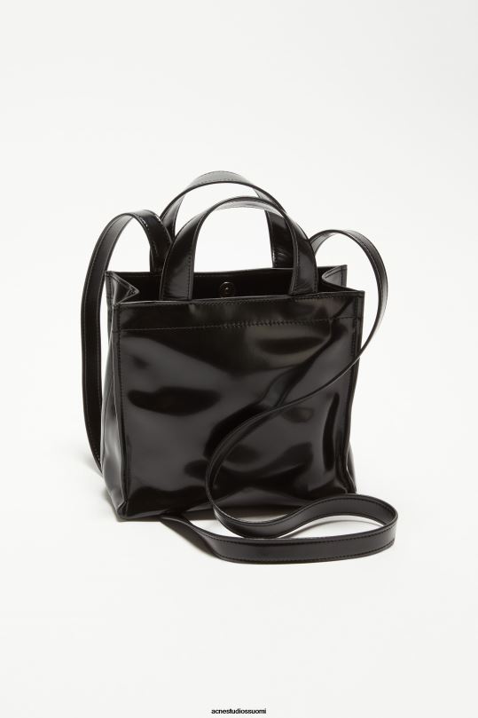 Acne Studios Lisätarvikkeet musta 0VF2B495 logolla varustettu mini olkalaukku