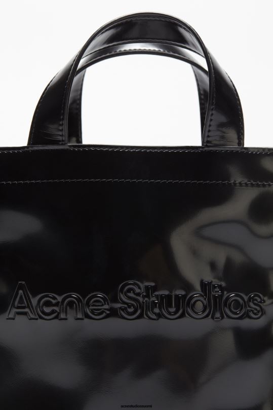 Acne Studios Lisätarvikkeet musta 0VF2B495 logolla varustettu mini olkalaukku