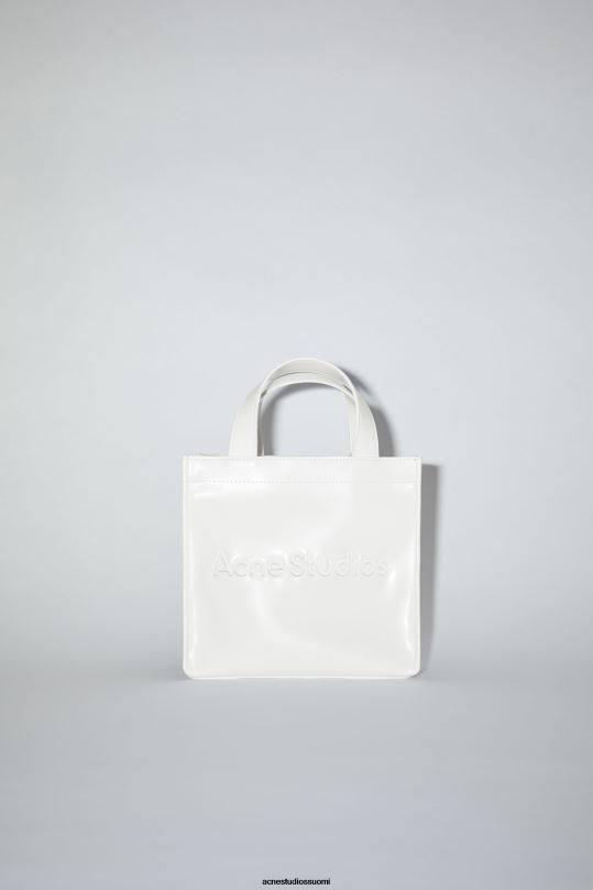 Acne Studios Lisätarvikkeet valkoinen 0VF2B828 logolla varustettu mini olkalaukku
