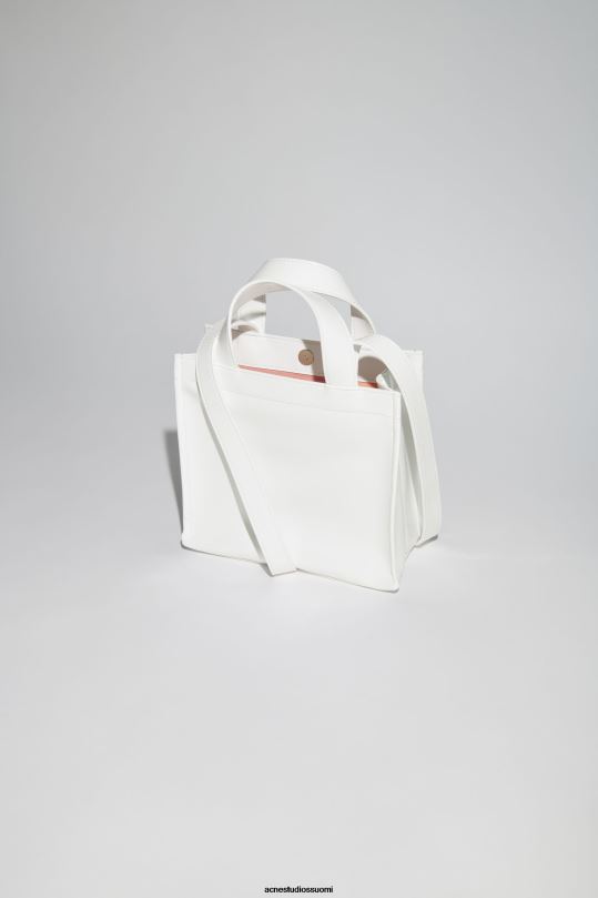 Acne Studios Lisätarvikkeet valkoinen 0VF2B828 logolla varustettu mini olkalaukku