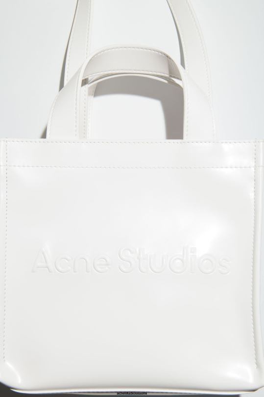 Acne Studios Lisätarvikkeet valkoinen 0VF2B828 logolla varustettu mini olkalaukku