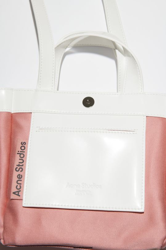 Acne Studios Lisätarvikkeet valkoinen 0VF2B828 logolla varustettu mini olkalaukku