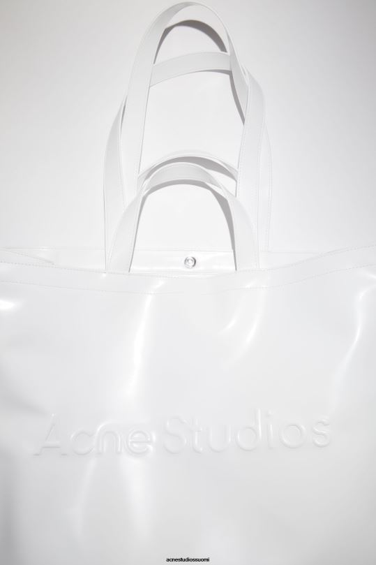 Acne Studios Lisätarvikkeet valkoinen 0VF2B829 logolla varustettu olkalaukku