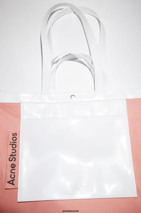 Acne Studios Lisätarvikkeet valkoinen 0VF2B829 logolla varustettu olkalaukku