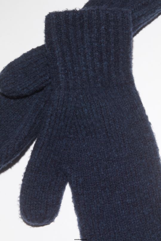 Acne Studios Lisätarvikkeet laivasto 0VF2B550 villasekoitetta käsineet