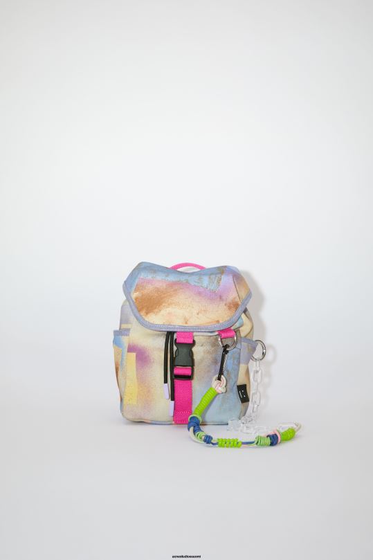 Acne Studios Lisätarvikkeet beige/multi 0VF2B790 mini reppu