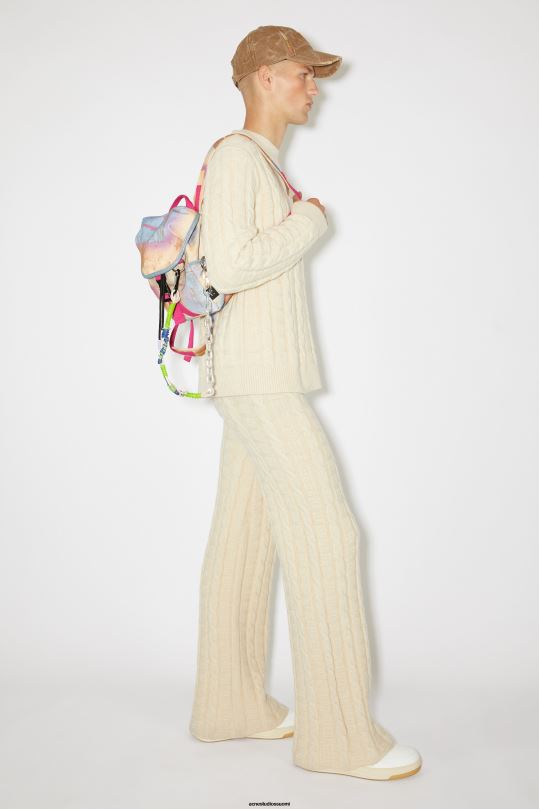 Acne Studios Lisätarvikkeet beige/multi 0VF2B790 mini reppu