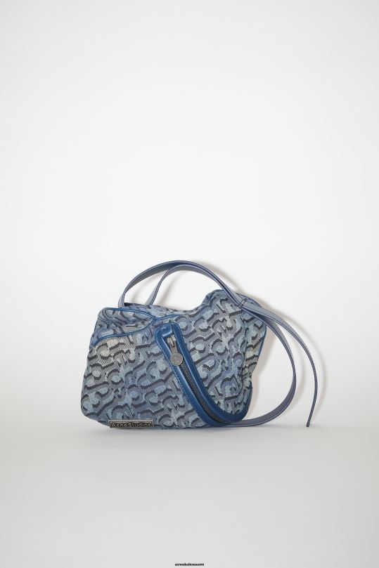 Acne Studios Lisätarvikkeet denim sininen 0VF2B556 monogrammi minipussi
