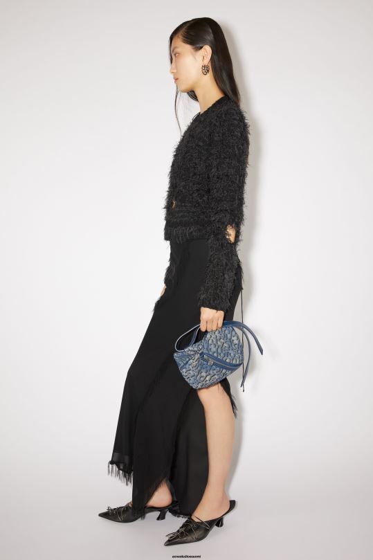 Acne Studios Lisätarvikkeet denim sininen 0VF2B556 monogrammi minipussi