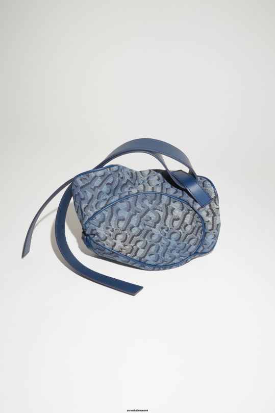 Acne Studios Lisätarvikkeet denim sininen 0VF2B556 monogrammi minipussi