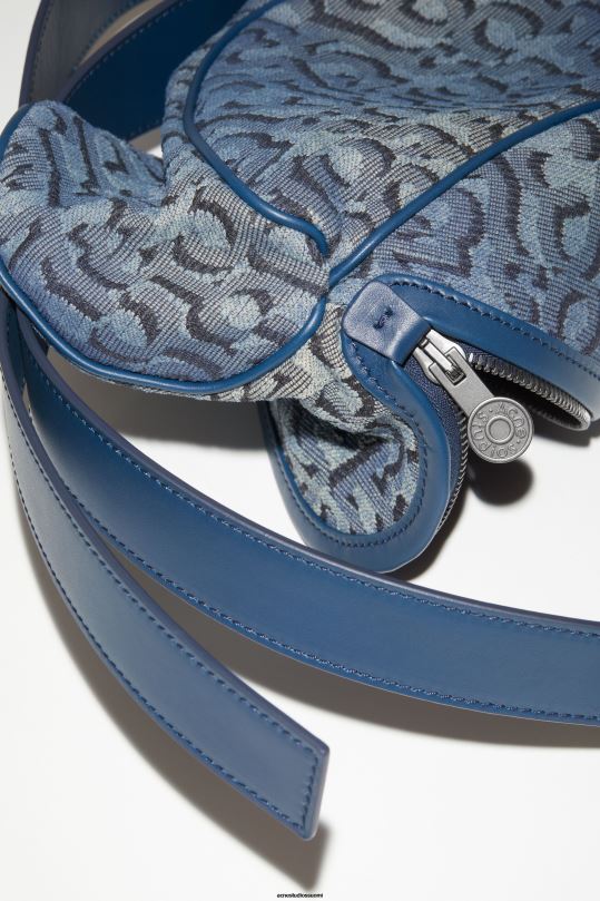Acne Studios Lisätarvikkeet denim sininen 0VF2B556 monogrammi minipussi