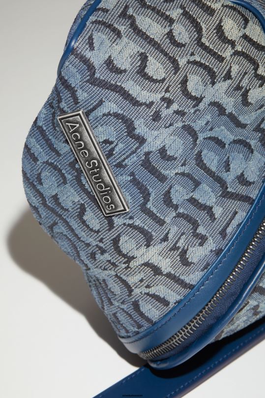 Acne Studios Lisätarvikkeet denim sininen 0VF2B556 monogrammi minipussi