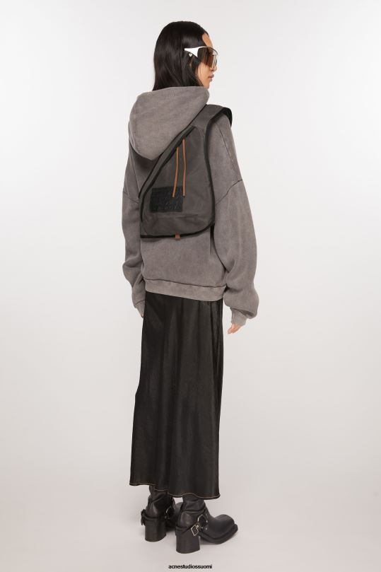 Acne Studios Lisätarvikkeet harmaa/musta 0VF2B608 reppu