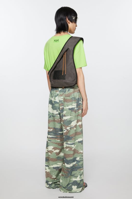 Acne Studios Lisätarvikkeet harmaa/musta 0VF2B608 reppu