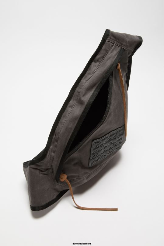 Acne Studios Lisätarvikkeet harmaa/musta 0VF2B608 reppu