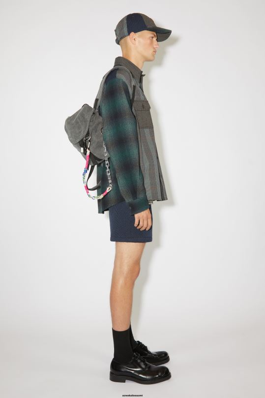 Acne Studios Lisätarvikkeet hiilen harmaa 0VF2B584 mini reppu