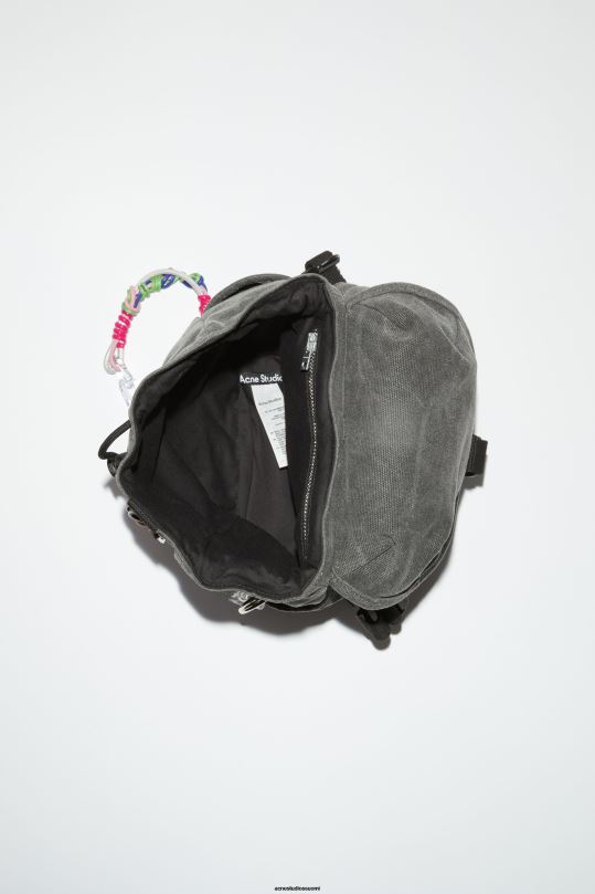 Acne Studios Lisätarvikkeet hiilen harmaa 0VF2B584 mini reppu