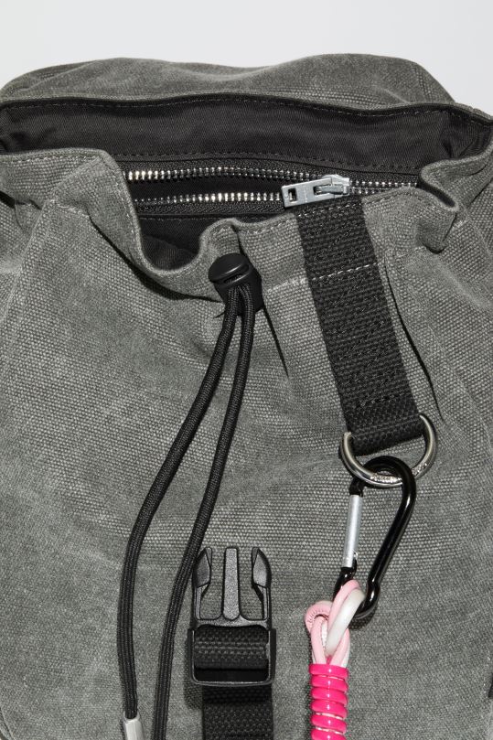 Acne Studios Lisätarvikkeet hiilen harmaa 0VF2B584 mini reppu