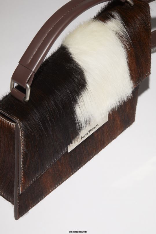 Acne Studios Lisätarvikkeet moni ruskea 0VF2B635 distortion minilaukku