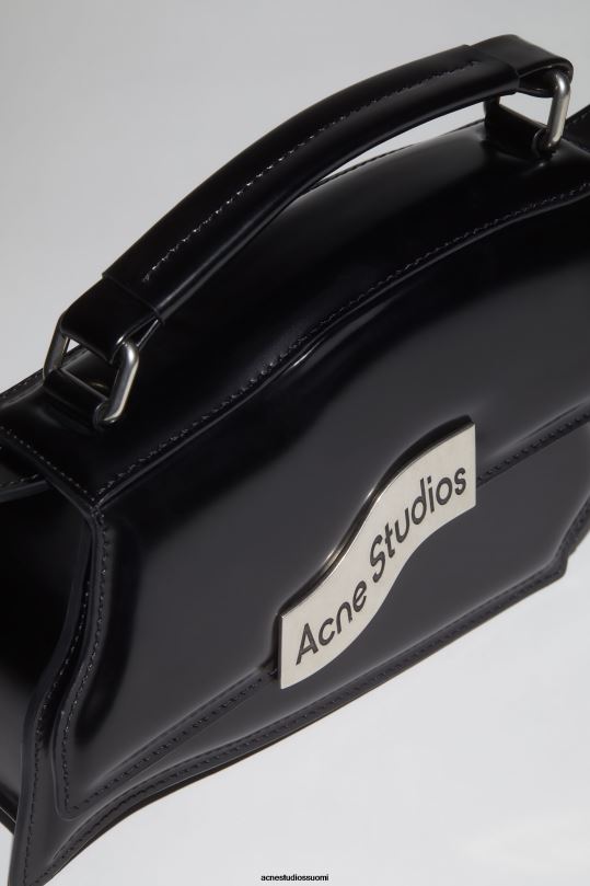 Acne Studios Lisätarvikkeet musta 0VF2B475 vääristymä aaltoileva minilaukku