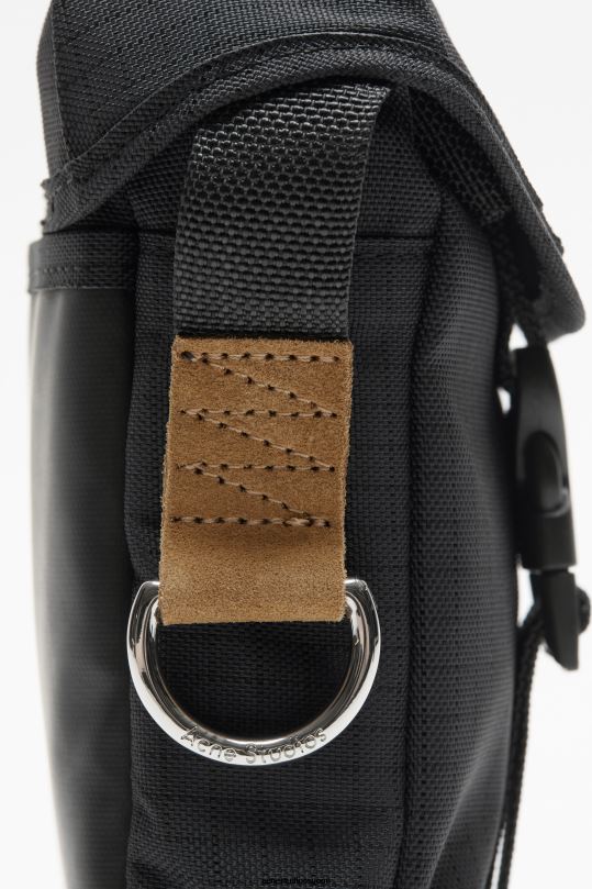 Acne Studios Lisätarvikkeet musta 0VF2B499 ripstop mini pussilaukku