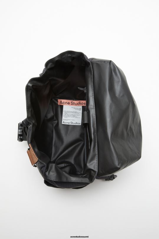 Acne Studios Lisätarvikkeet musta 0VF2B506 ripstop nylon reppu