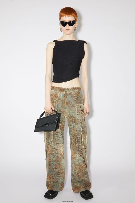 Acne Studios Lisätarvikkeet musta 0VF2B517 distortion minilaukku